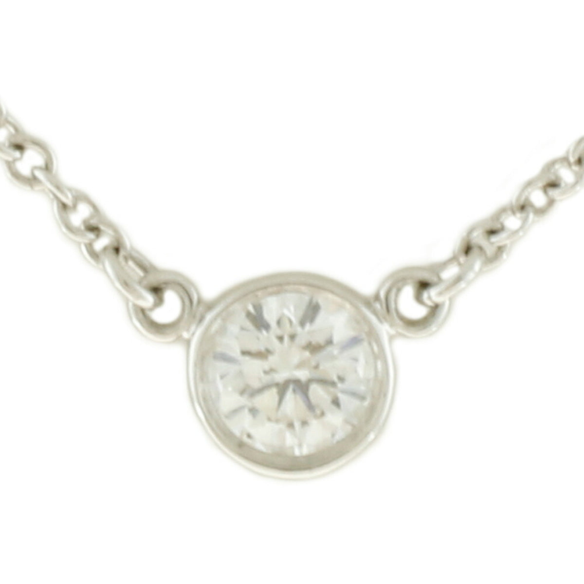 Platinum Necklace By The Yard Diamond A1415