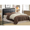 Tufted Adjustable Espresso Headboard O139021