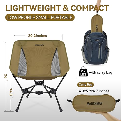 Lightweight Folding Camping Chair 330Lbs Orange P4516