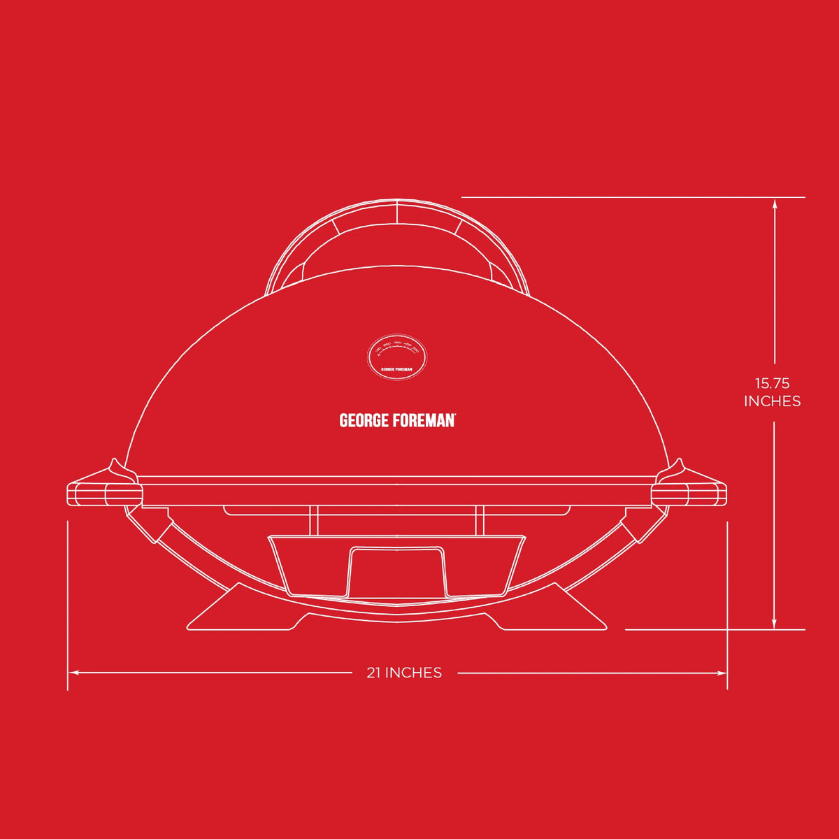 Electric Grill with Ceramic Plates S308965