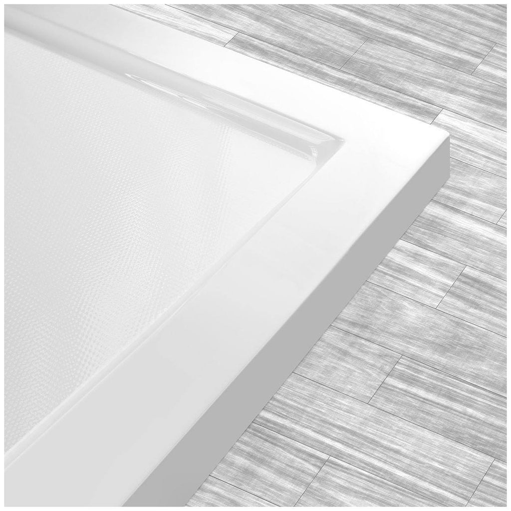 60x22X32x22 Shower Base Pan Left Double Threshold Wall Corner Right Drain I401542