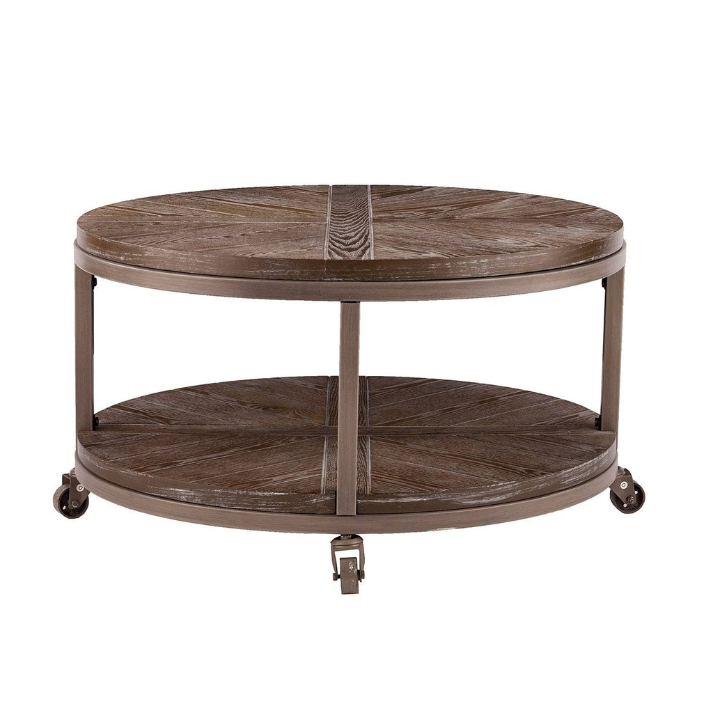 Industrial Brown Wood Cocktail Table W55000