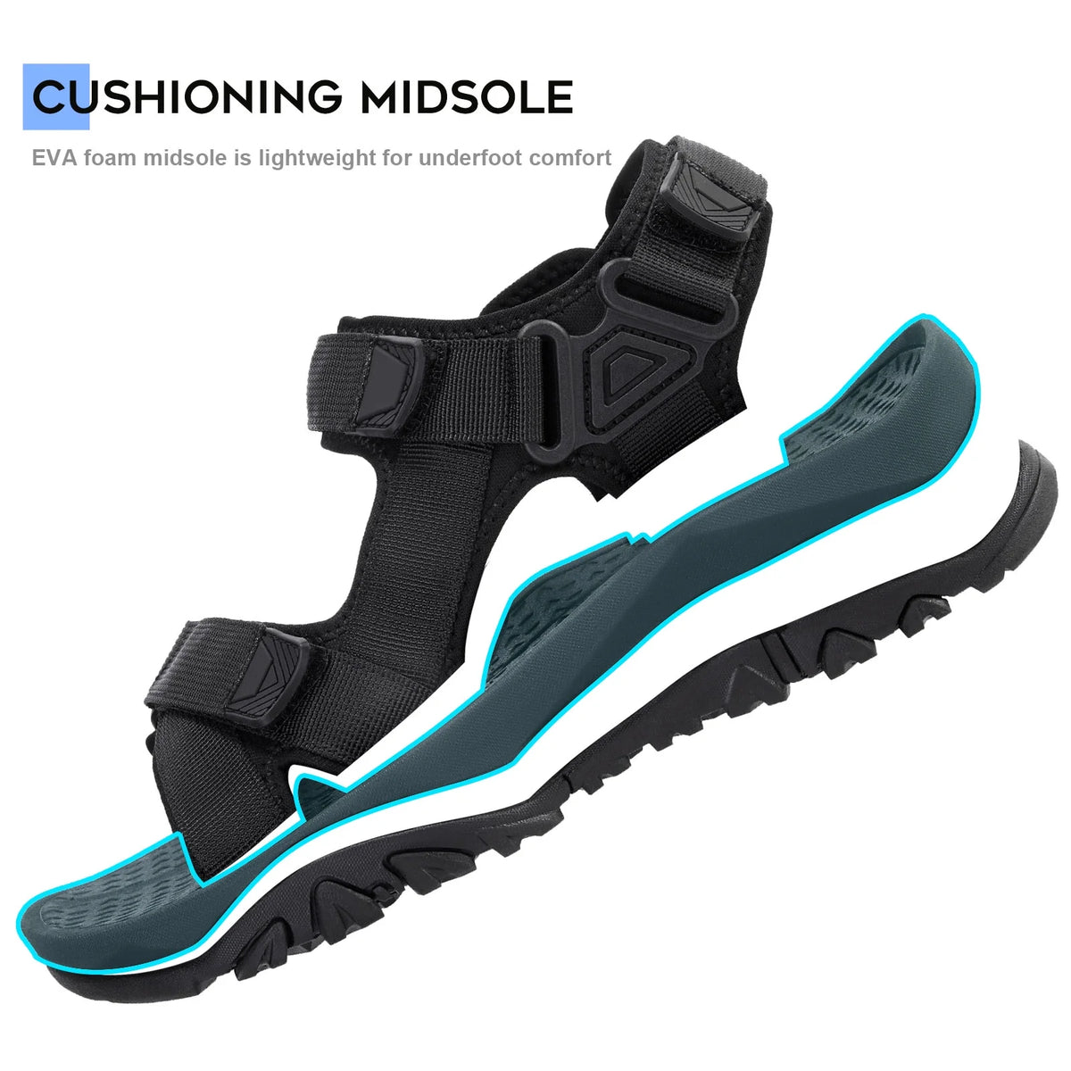Men's Sport Sandals with Arch Support D658