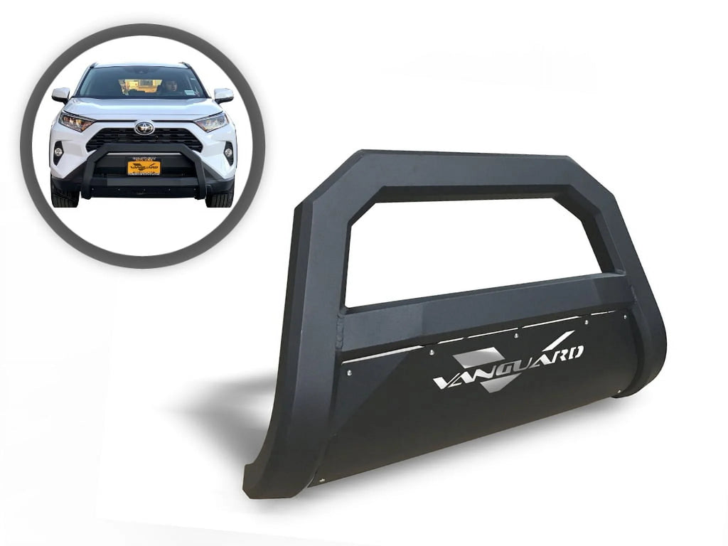 Black Powdercoat Bull Bar with 2.5in Cube LED Kit S390