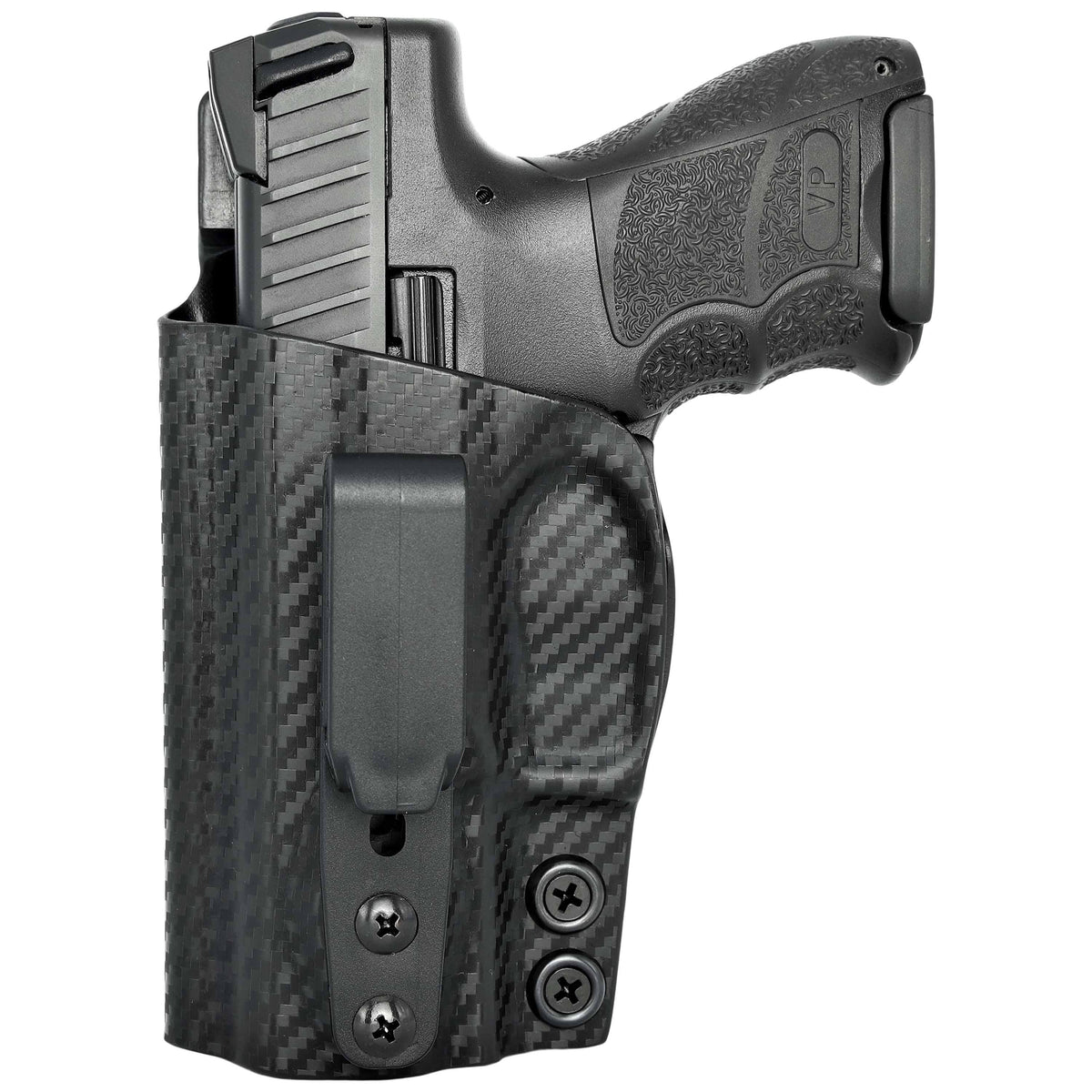 Tuckable IWB Kydex Holster for Heckler & Koch VP9SK, Left Hand, Carbon Fiber Black P2250