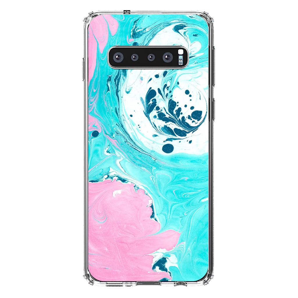 Clear Shockproof Hybrid Case for Samsung Galaxy S10+ with Tempered Glass Screen Protector D9915