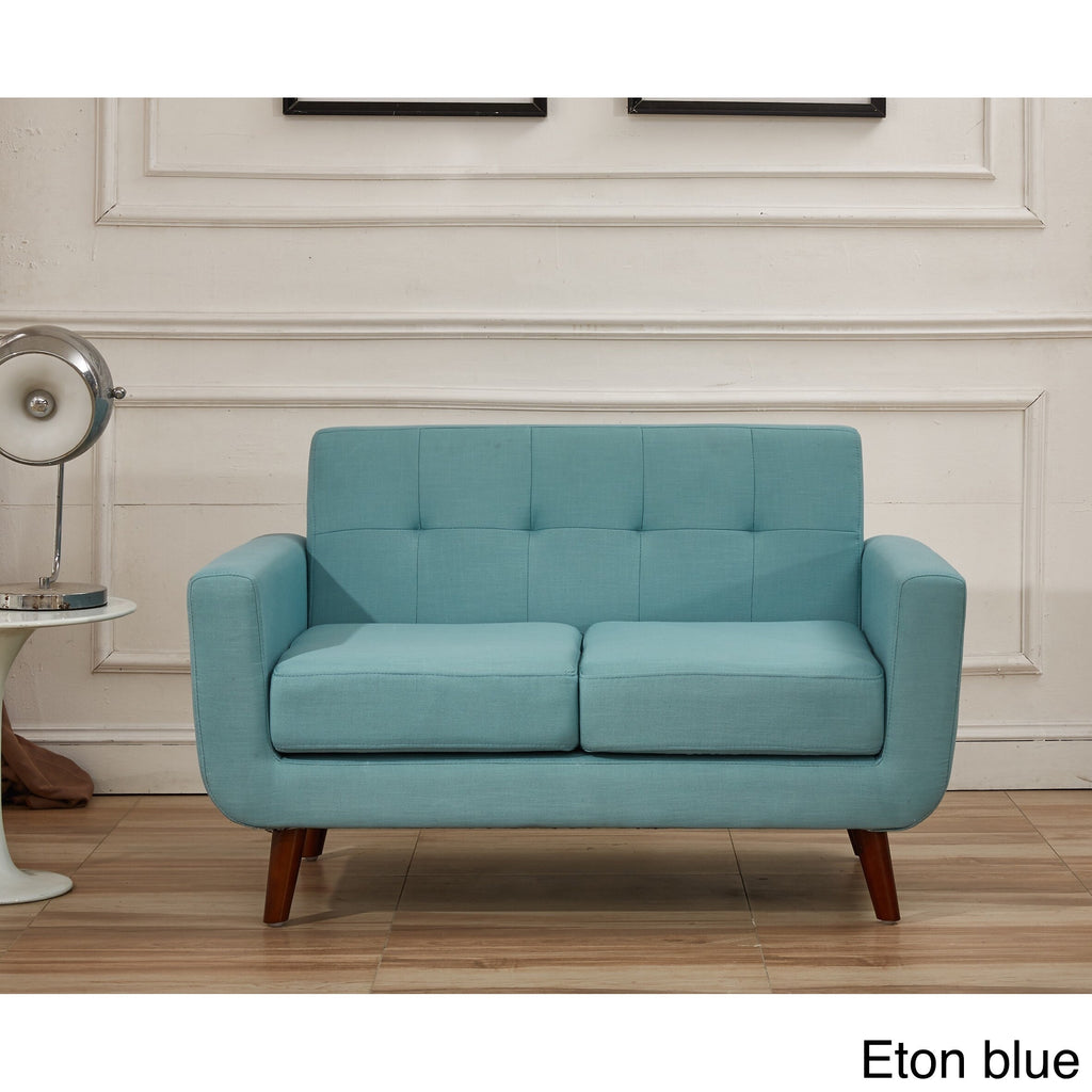 Blue Fabric Loveseat Q5690