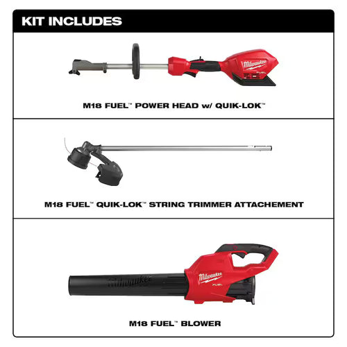 18V Lithium-Ion Cordless Brushless String Trimmer and Blower Combo Kit J86410