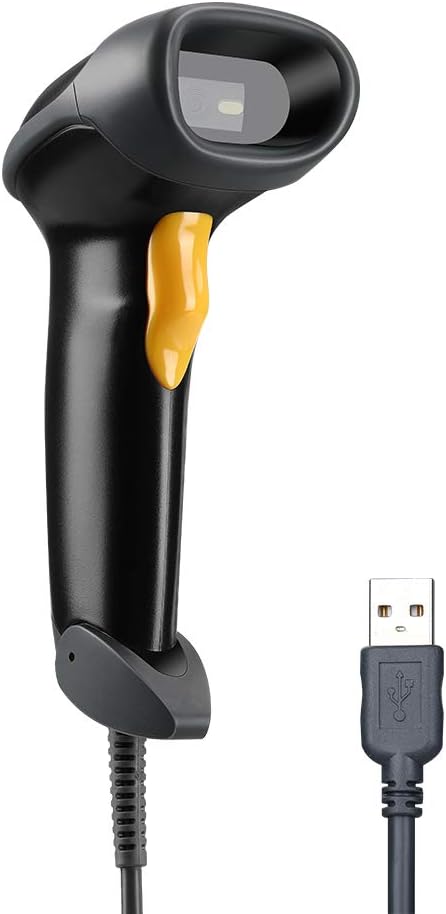 Handheld USB 2D Barcode Scanner QR PDF417 Data Matrix 1D Bar Code Reader with USB Cable Pack of 2 E484