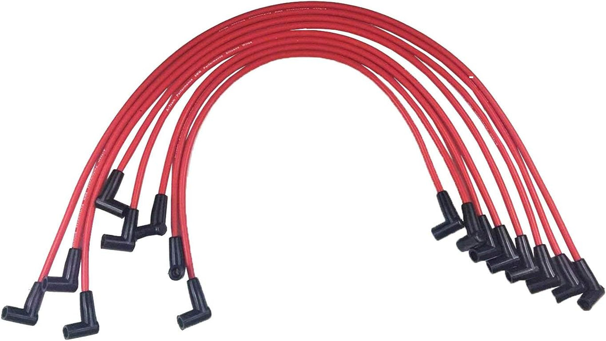 Red 8mm HEI Distributor and Spark Plug Wires Set E682970