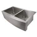 36 in. Stainless Steel Farmhouse Double Bowl Kitchen Sink V46871