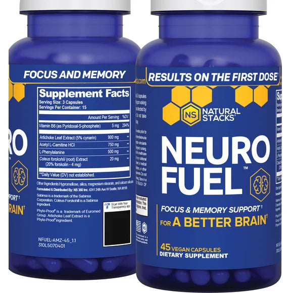 45 Capsules Nootropic Brain Supplement G5534