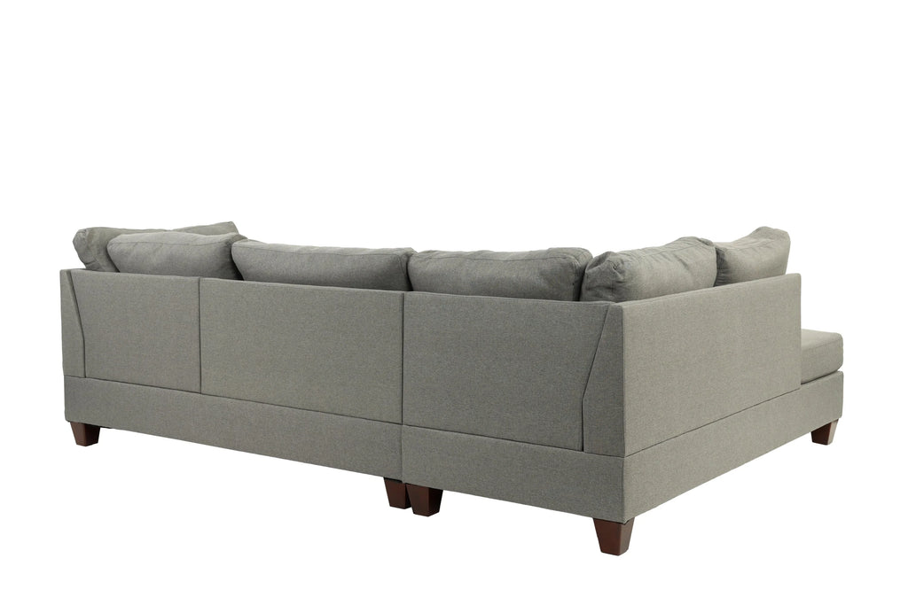 3 Pcs Sectional Sofa Set Gray L80440