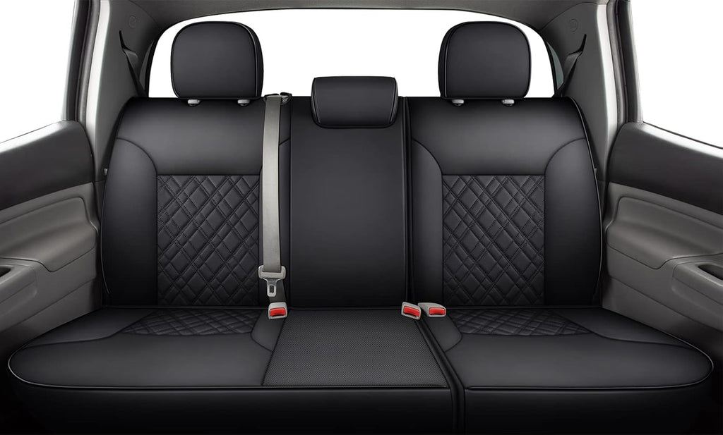 Black & Red Water Proof Faux Leather Seat Covers O191203