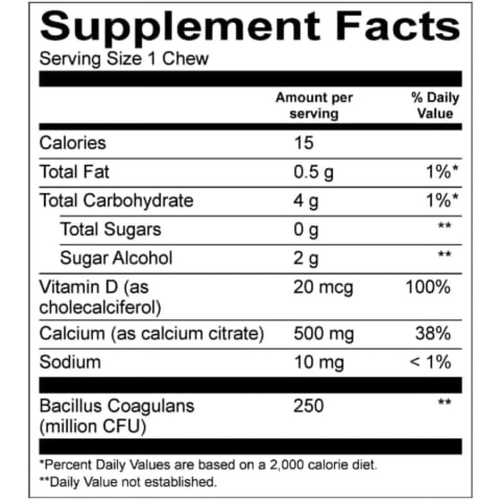 Chewable Bariatric Multivitamin with Iron and Calcium Citrate Soft Chews H320