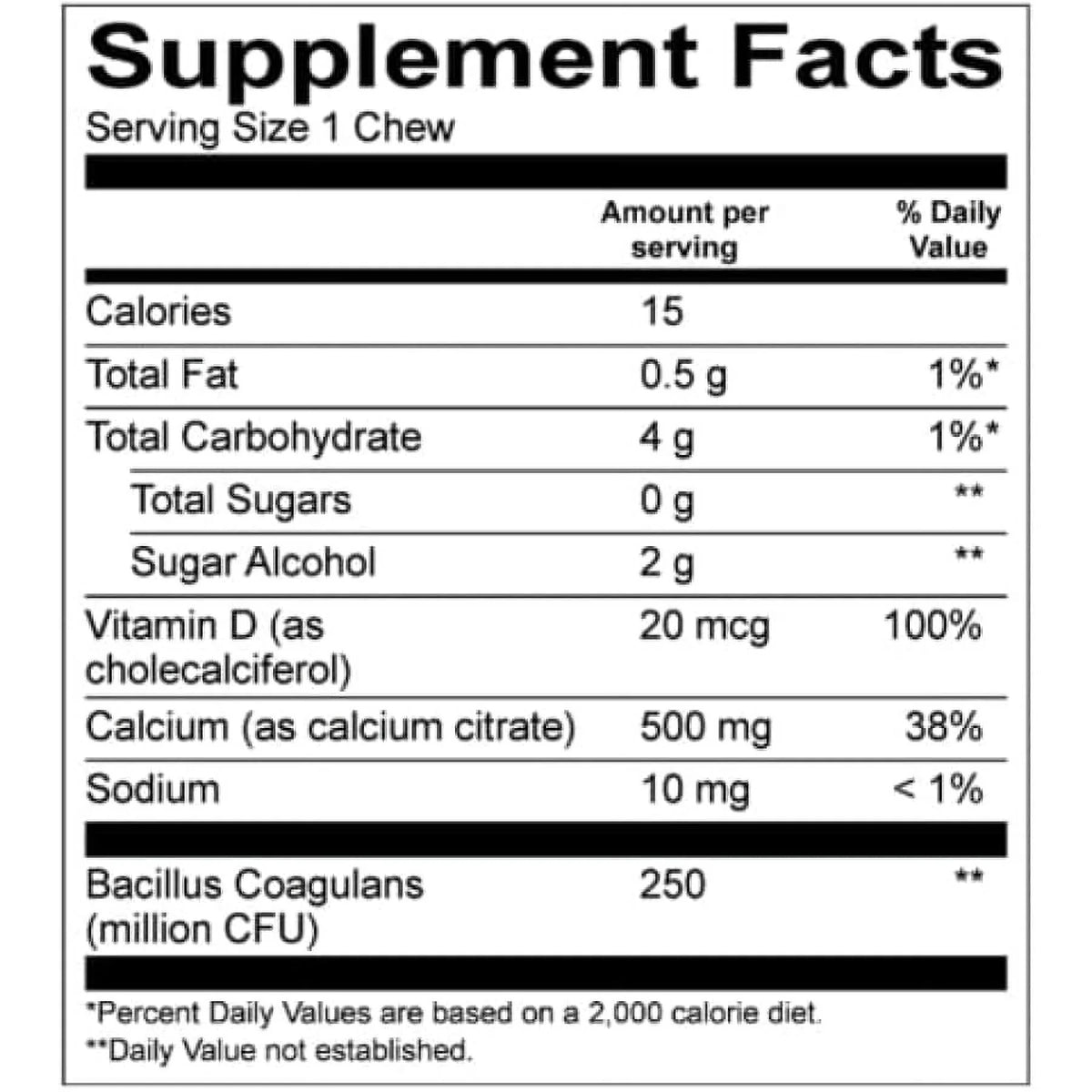 Chewable Bariatric Multivitamin with Iron and Calcium Citrate Soft Chews H320