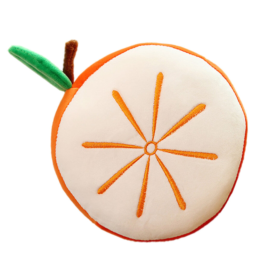 Orange Simulation Lemon Plush Throw Pillow U849693