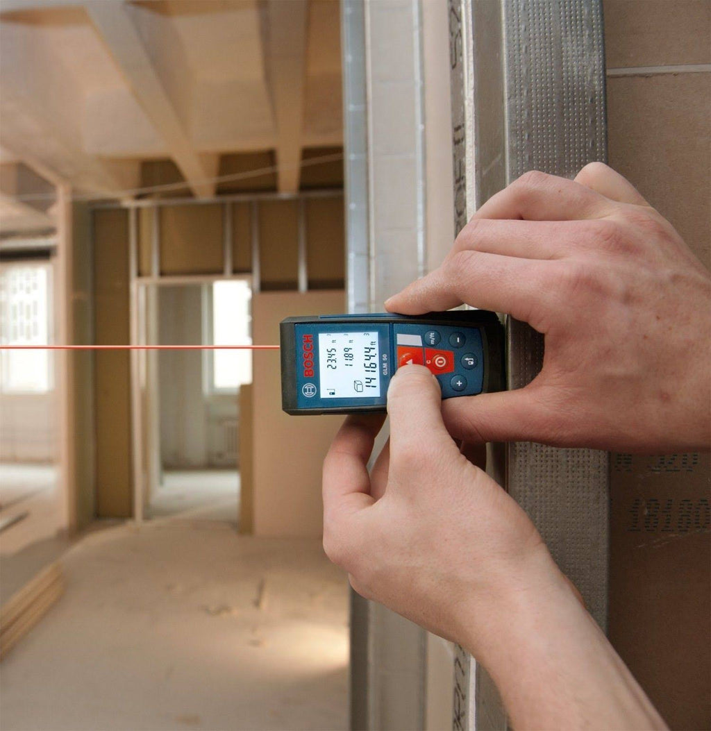Laser Distance Measurer with 165-Feet Range and Backlit Display G4660