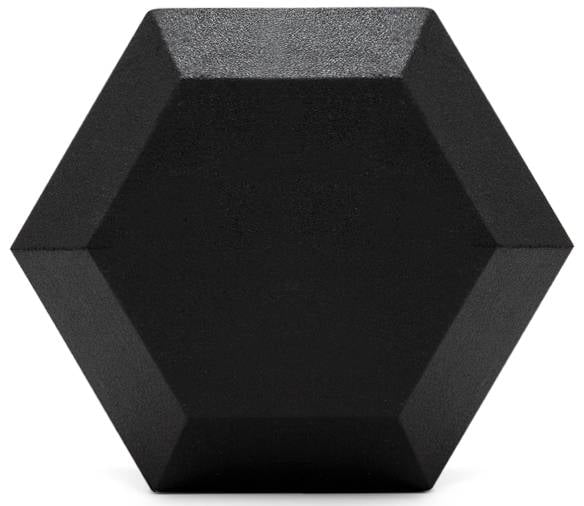 115 lbs Rubber Coated Hex Dumbbell W16958