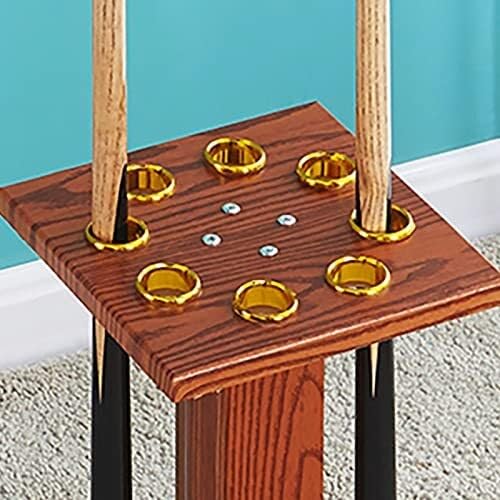 Floor-Standing Pool Cue Rack Holds 8 Cues MDF Billiard Stick Holder B8834