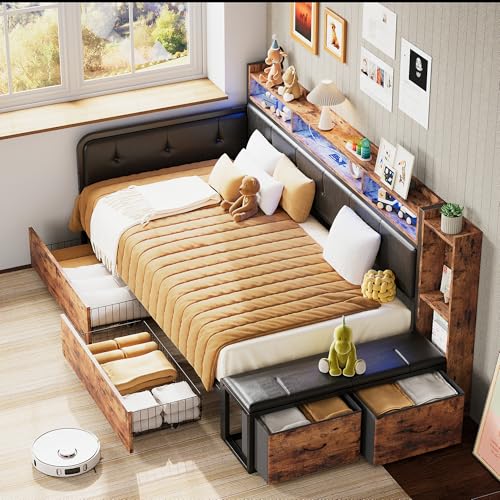 Twin Daybed with 2 Drawers and Charging Station C471029