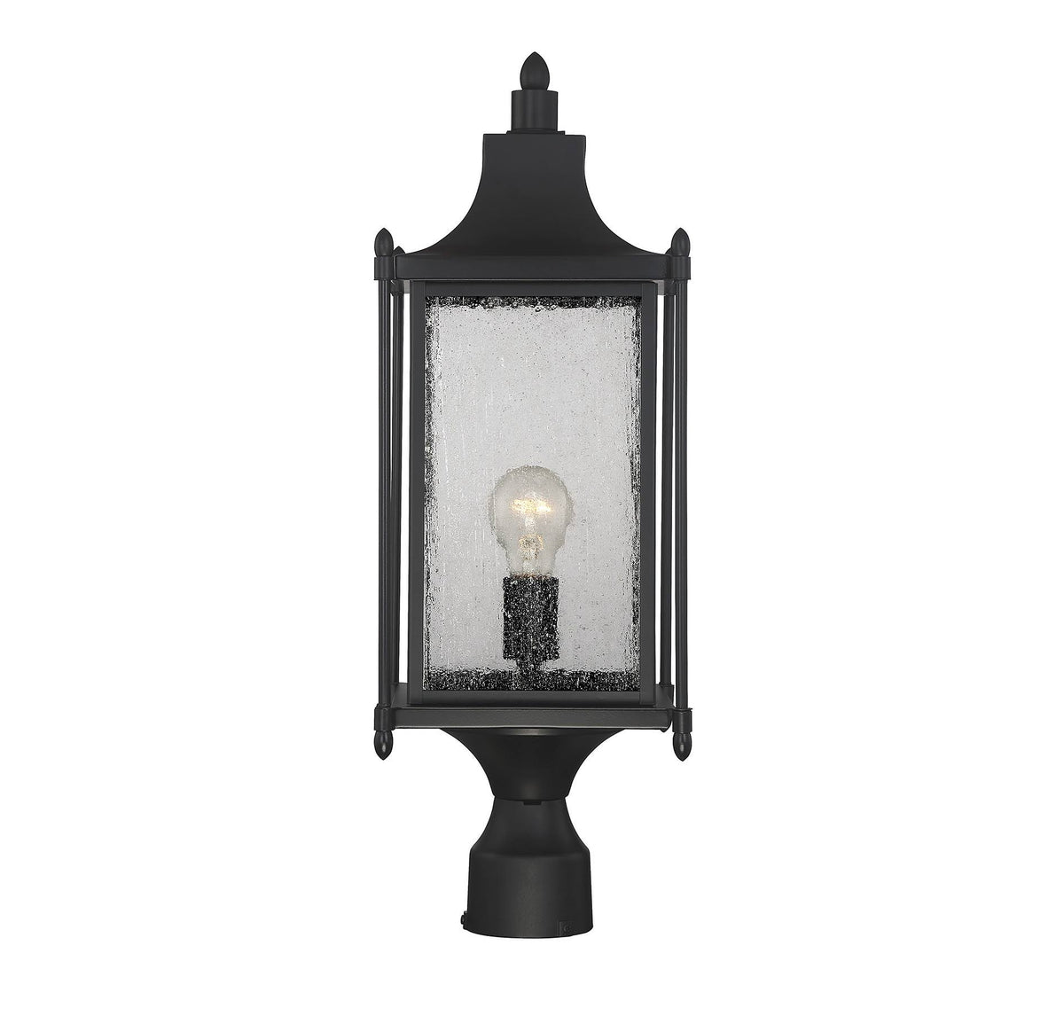 Black Post Lantern P7211