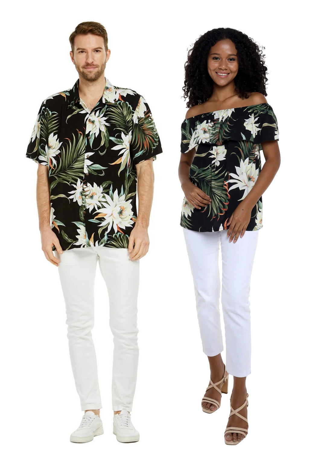 Off-Shoulder Ruffle Muumuu Top Z77754