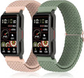 2 Pack Braided Elastic Band Smart Watch Straps K30686