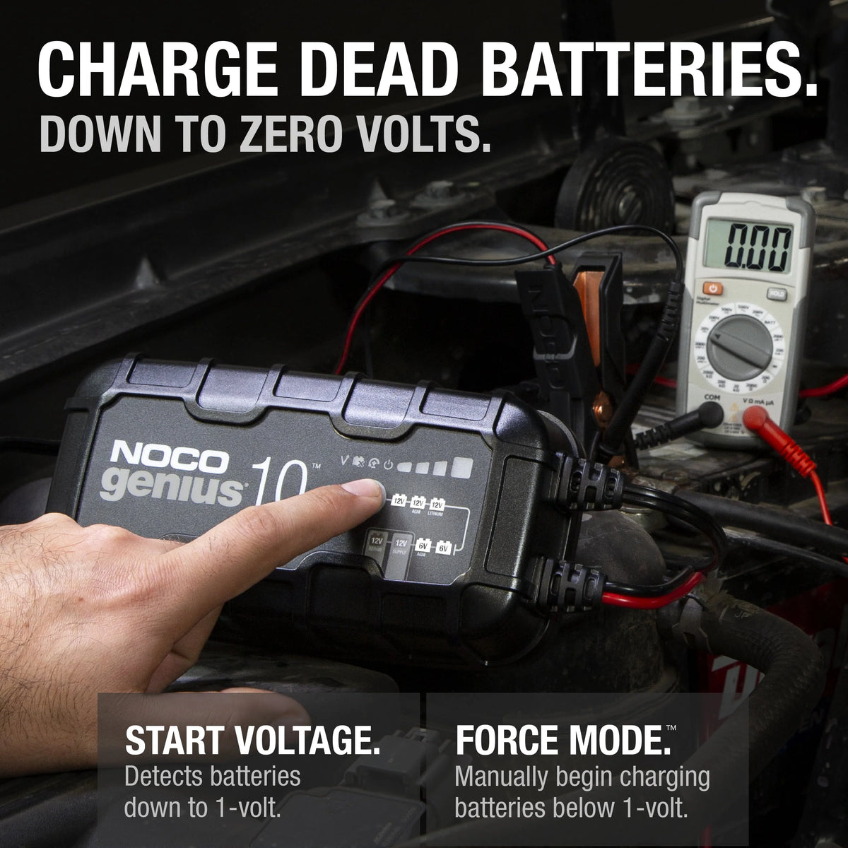 6V/12V 10A Smart Battery Charger and Maintainer B9100