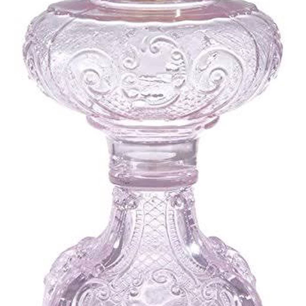 Pink Crystal Glass Oil Lamp Q583790