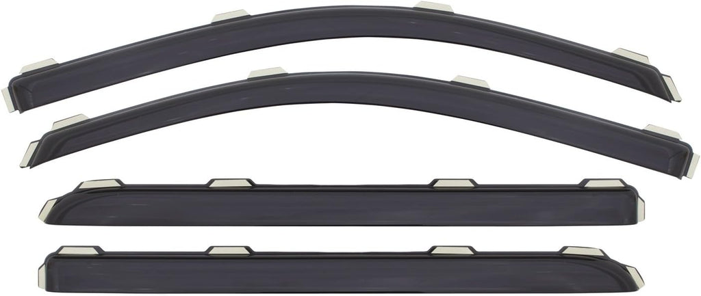 4 Piece in-Channel Window Deflector for Chevrolet Silverado/GMC Sierra Crew Cab Pickup M5738