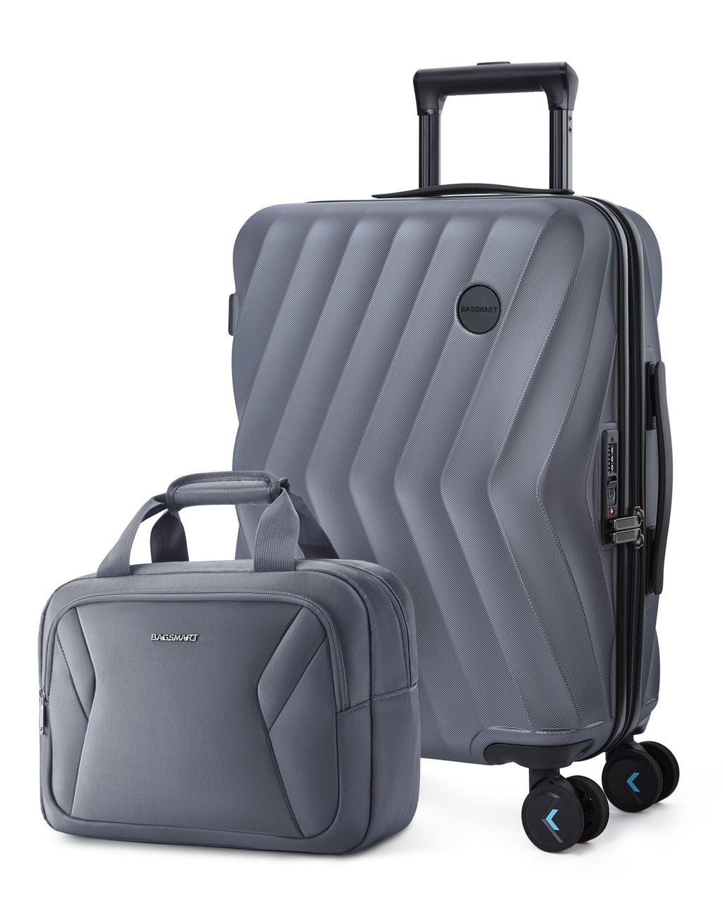 2 Piece Hardside Carry On Luggage Set with Spinner Wheels & TSA Lock P6337