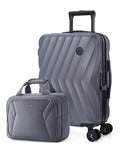 2 Piece Hardside Carry On Luggage Set with Spinner Wheels & TSA Lock P6337
