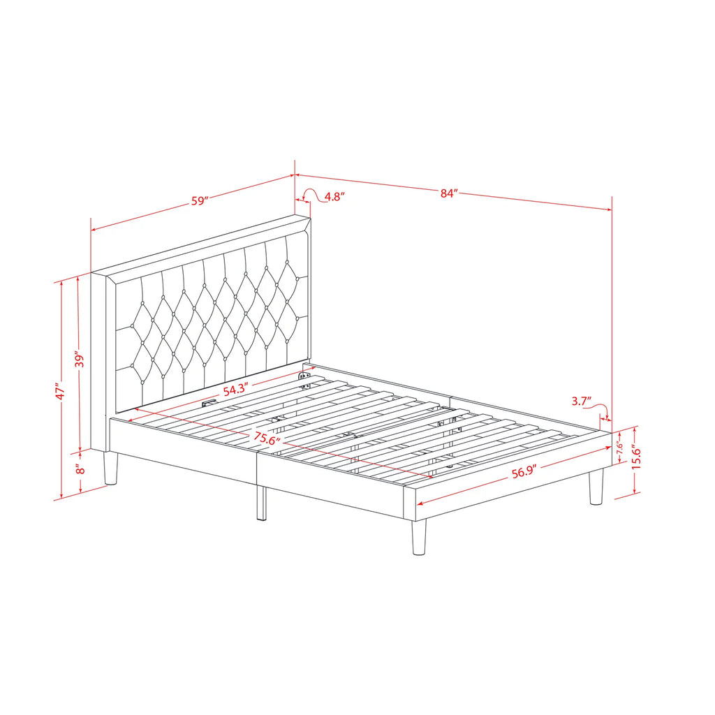 2 Piece Wood Bedroom Set L35307