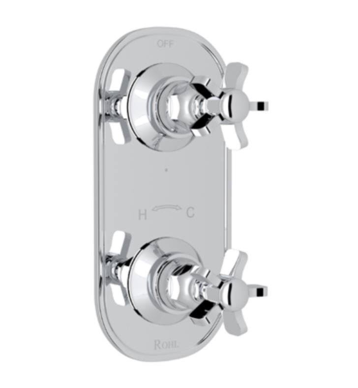 Polished Nickel Thermostatic Trim with Diverter M17339