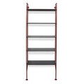5 Shelf Leaning Bookcase O356