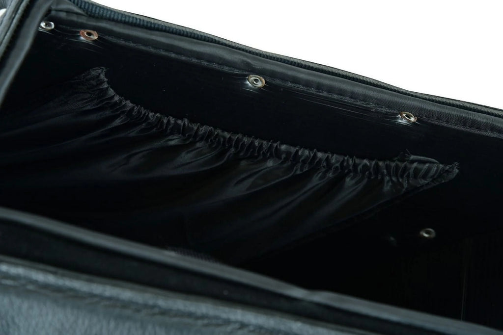 Motorcycle Saddle Bags Leather Luggage Bag Waterproof U627