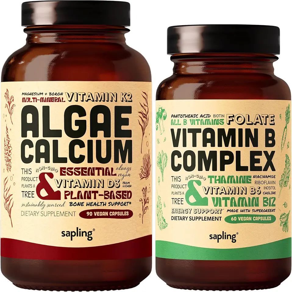 Calcium Supplement & Vegan Vitamin B Complex Bundle Q245891