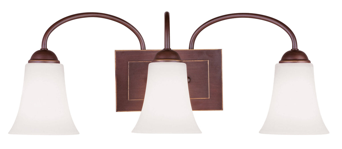 Vintage Bronze 3 Bath Light H237