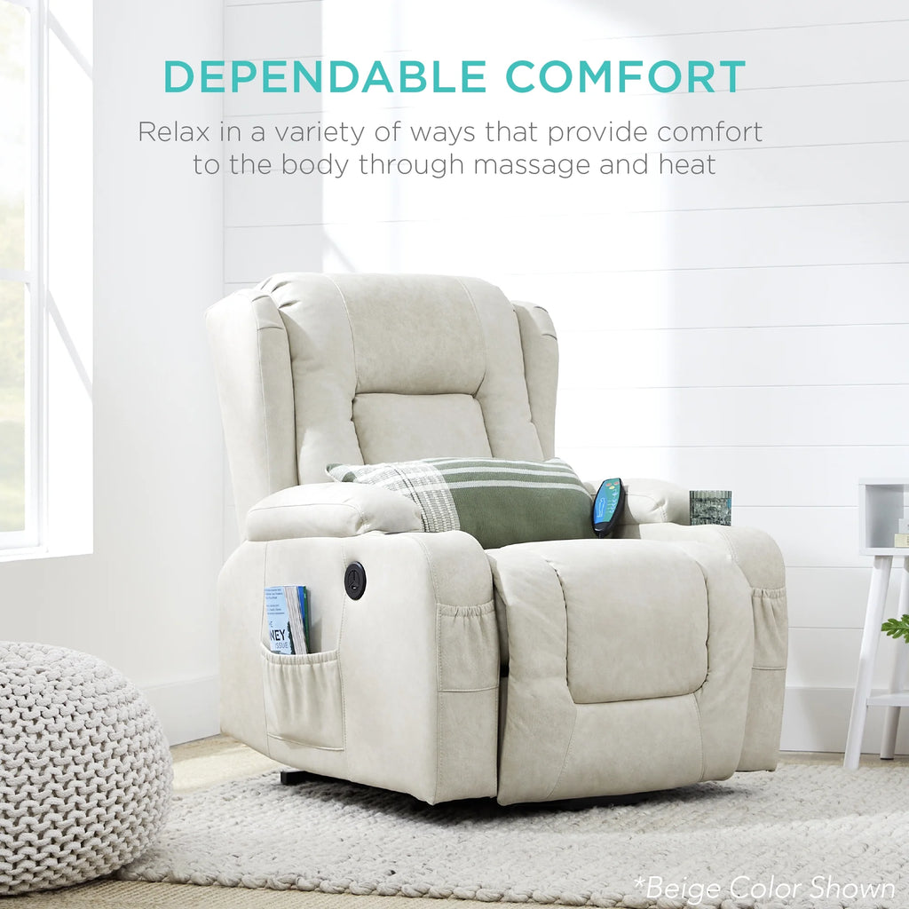Blue Electric Power Lift Recliner Massage Chair D286