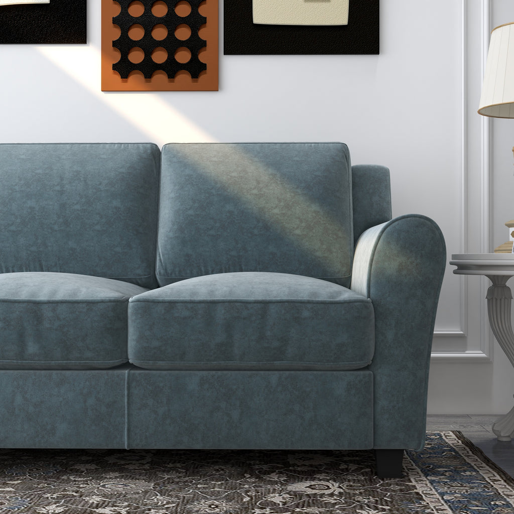 Grey Velvet Loveseat Sofa Covers A17048