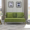 Olive Green Velvet Upholstered Loveseat P629