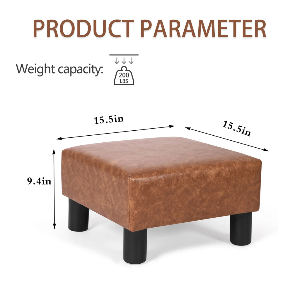 Small Rectangle Foot Stool with Non-Skid Plastic Legs R6276