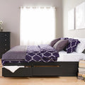 Wooden King Platform Bed with 6 Drawers Q8907