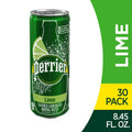 Lime Flavored Carbonated Mineral Water, 8.45 Fl Oz (30 Pack) Slim Cans M66602