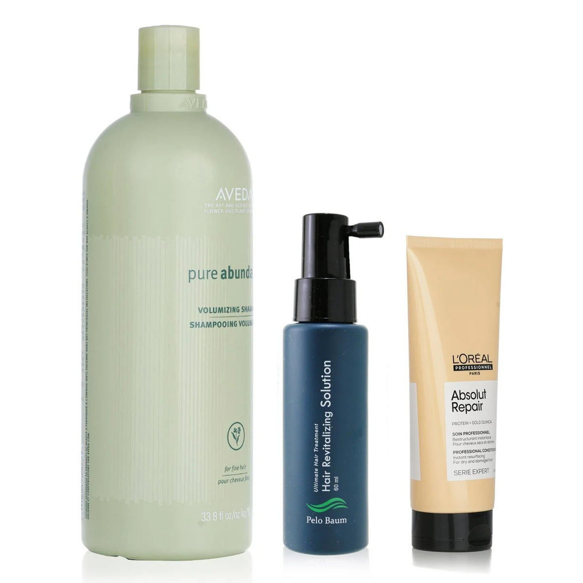 Hair Revitalizing Solution 60ml + Volumizing Shampoo 1000ml + Resurfacing Conditioner 200ml 3pcs F357957